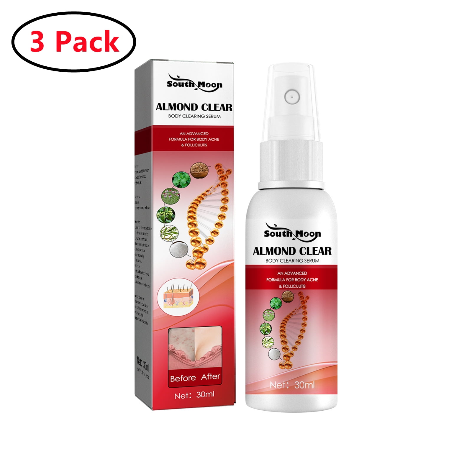 3 Pack Anti Acne Cream,Body Acne Cream,Pimples and Ingrown Hairs for