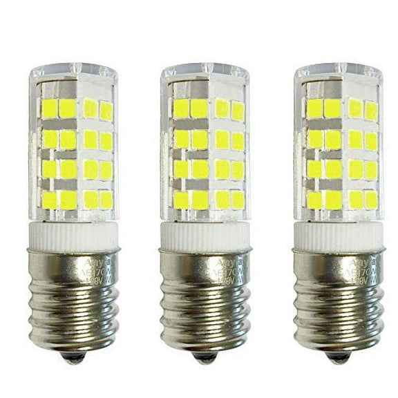 3-Pack Anyray Replacement for GE WB36X10003 40W Microwave Light Bulb, 40T8 E17 Base Appliance Light Bulbs (Cool White 6000K)