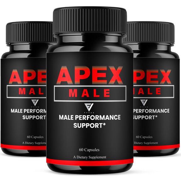 (3 Pack) Apex Male Performance Pill, ApexMale Performance Support (180 Capsules)