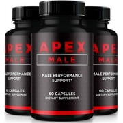 3 Pack Apex Supplement, All Natural ApexMale Pills To Support Muscle Growth, Premium Nutritional Formula for Physical Energy and Overall Wellness, Official Pastillas Reviews 180 Capsules