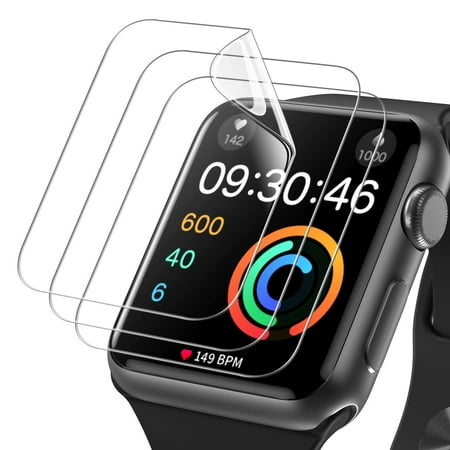 3 Pack for Apple Watch Series 10 Screen Protector 42mm, Military-Grade Replacement TPU Film [Not Glass] iWatch Protector Anti Scratch Fingerprint Non-Bubble High Touch Screen Protection, Clear