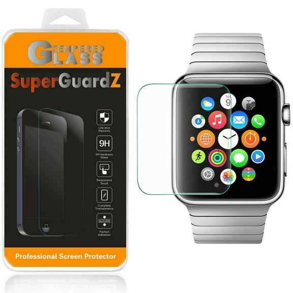 [3-Pack] Apple Watch Series 4 (44 mm) SuperGuardZ Tempered Glass Screen Protector, 9H, Anti-Scratch, Anti-Bubble, Anti-Fingerprint
