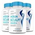 thumbnail image 1 of (3 Pack) Aqua Sculpt Max Capsules, AquaSculpt Max+ Supplement Maximum Strength All Natural Formula, 60 Day Supply per Bottle, 1 of 5
