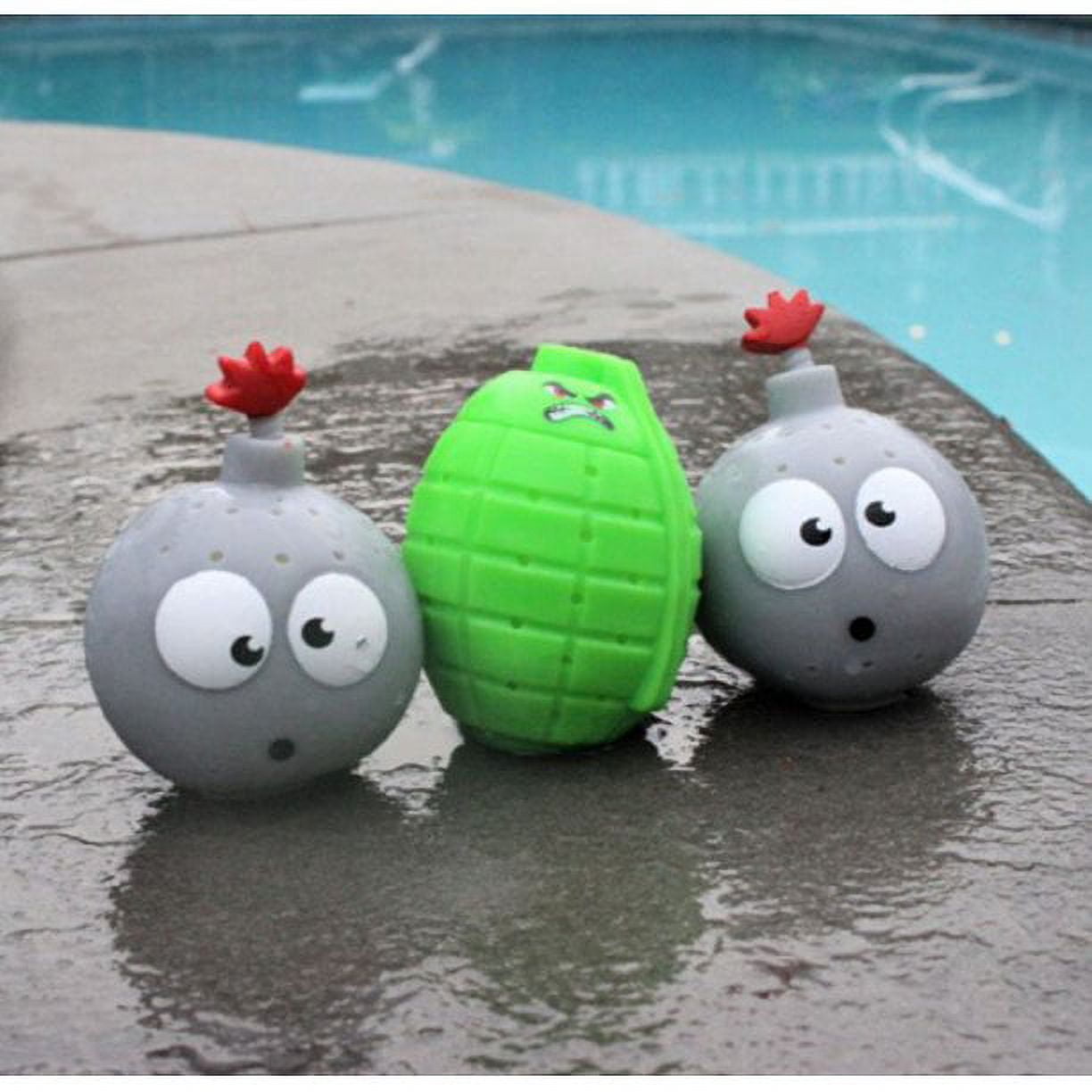 3 Pack Aqua Splash Drenchers Splashin Water Bombs Reusable Water Toys for Pool Beach and Bath