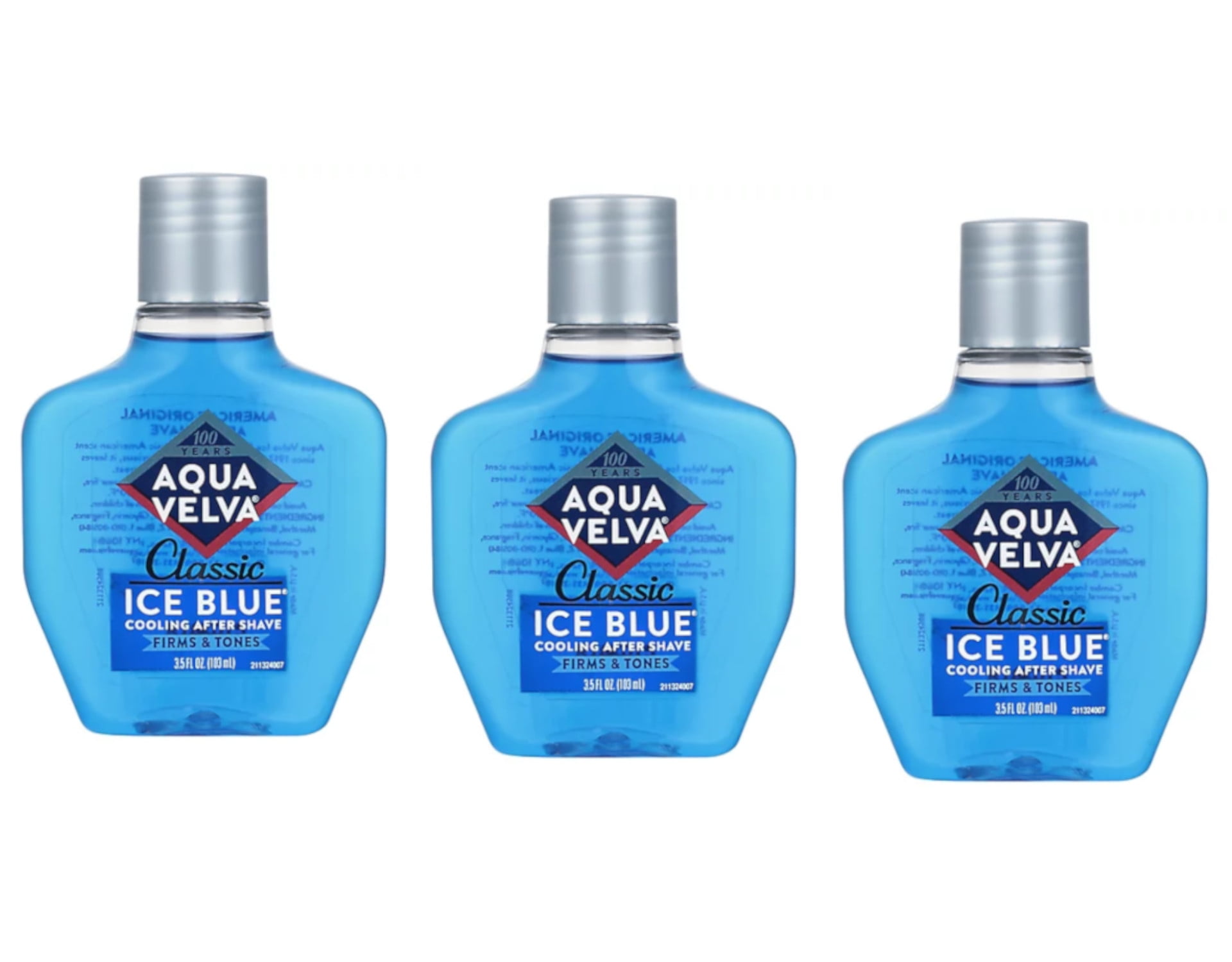 3 Pack - Aqua Velva Classic Ice Blue Cooling After Shave 3.50 oz