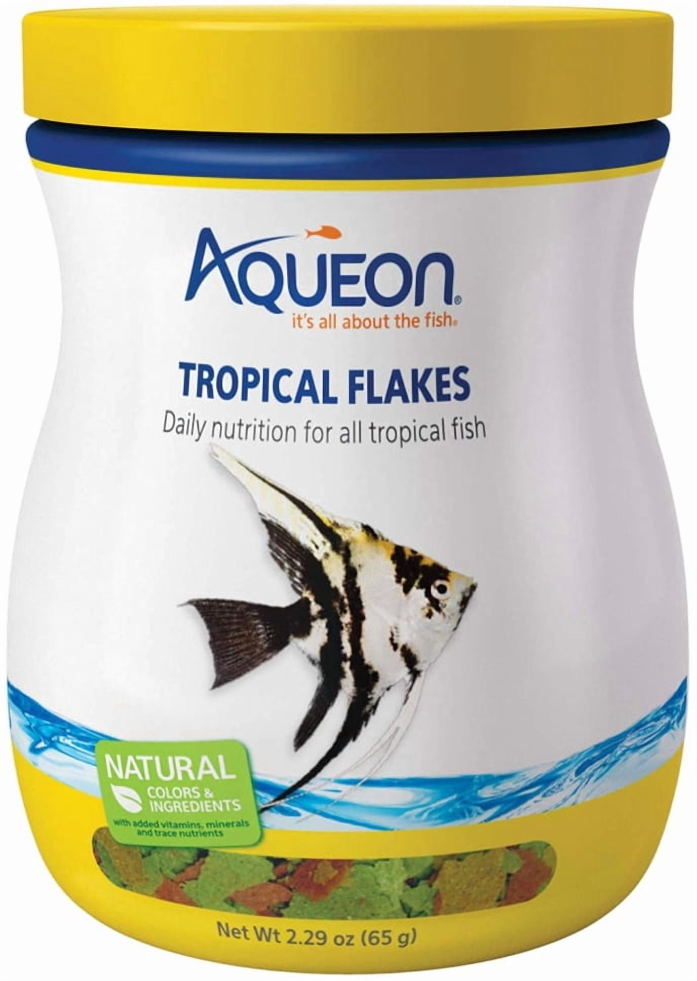 3 Pack Aqueon Tropical Flakes Fish Food [Aquarium Tropical Fish Food, New Aquarium Supplies, Bulk Aquarium Supplies, Aqueon] 6.87 oz (3 x 2.29 oz)