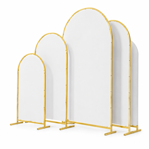 3 Pack Archdrop Stand (4ft/5ft/6ft) Metal Frame With Cover
