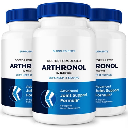 (3 Pack) Arthronol Pills, Arthronol Advanced Joint Support Supplement, All Natural Formula for Better Body Movement, Max Strength Capsules for Flexibility and Mobility, Arthronol (180 Capsules)