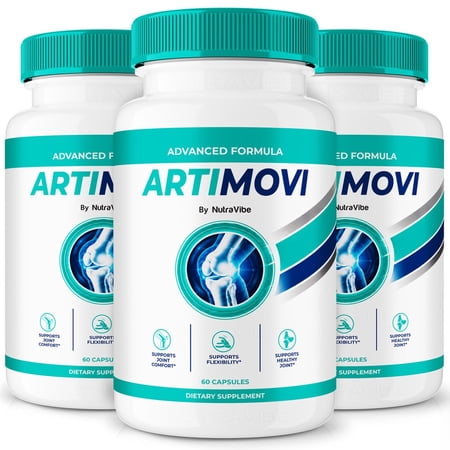 (3 Pack) ArtiMovi Capsules – Natural Joint Support Formula for Flexibility, Mobility & Confidence in Movement | Daily Formula for Comfort, Recovery & Active Lifestyle (180 Capsules)