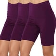 thumbnail image 1 of 3 Pack Athletic Short Leggings for Women High Waisted Yoga Pant Stretch Slim Workout Half Pants, 1 of 8