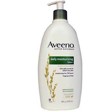Aveeno Daily Moisturizing Lotion with Oat for Dry Skin, 18 fl. Oz. - 3 pack