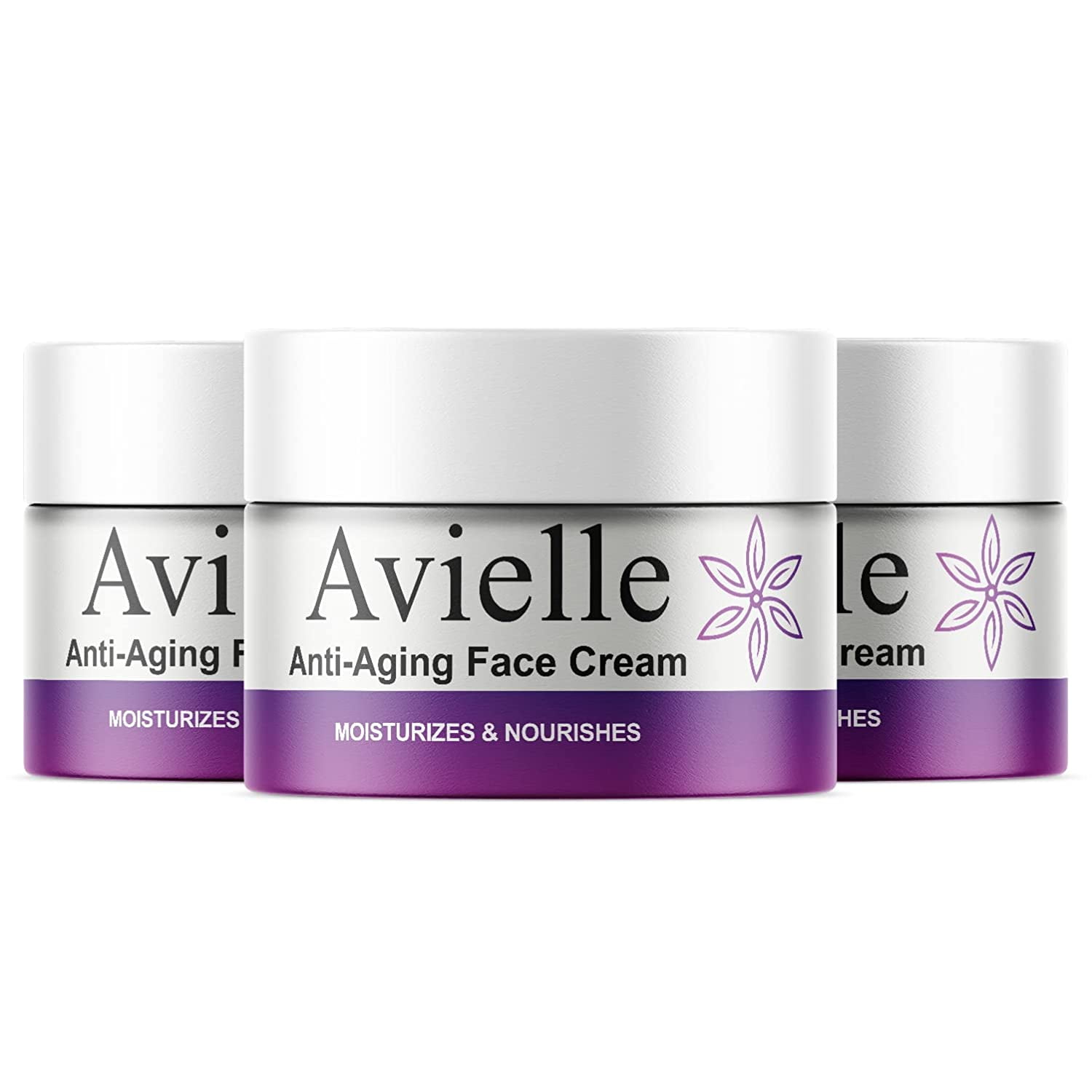 (3 Pack) Avielle - Anti-Aging Face Cream - Ageless Moisturizer - Hydration and Deep Conditioning for All Skin Types