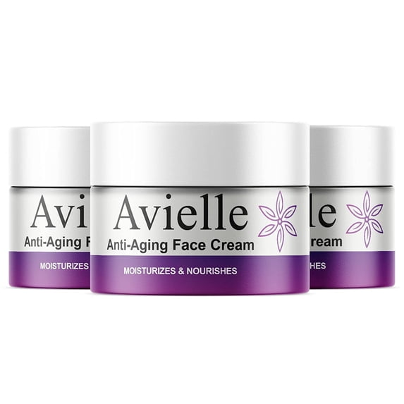 (3 Pack) Avielle - Anti-Aging Face Cream - Ageless Moisturizer - Hydration and Deep Conditioning for All Skin Types