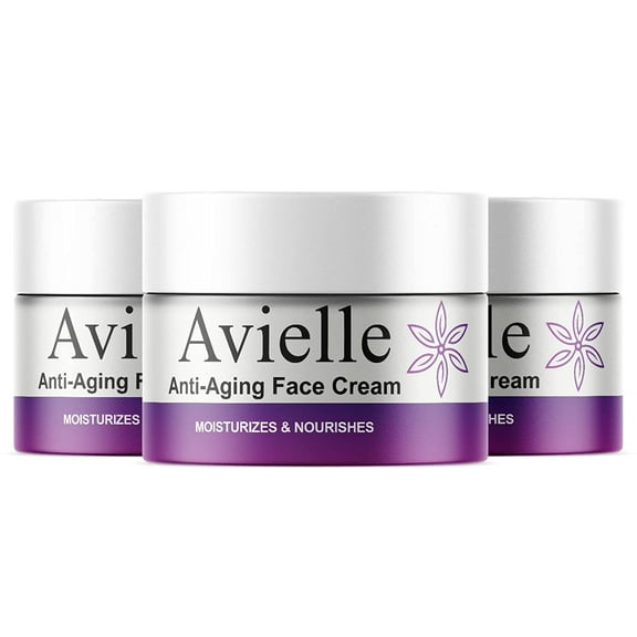 (3 Pack) Avielle - Anti-Aging Face Cream - Ageless Moisturizer - Hydration and Deep Conditioning for All Skin Types