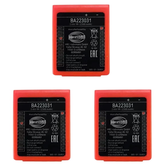 3-Pack BA223031 3.6V Ni-MH Rechargeable Battery 2100mAh Long Lasting Batteries Brand New US Stock