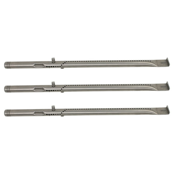 3-Pack BBQ Gas Grill Tube Burner Replacement Parts for Charbroil 463343015 - Compatible Barbeque Stainless Steel Pipe Burners