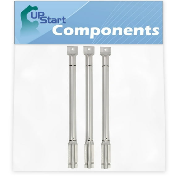 3-Pack BBQ Gas Grill Tube Burner Replacement Parts for Jenn-Air 720-0709 - Compatible Barbeque Stainless Steel Pipe Burners