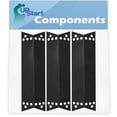 thumbnail image 1 of 3-Pack BBQ Grill Heat Shield Plate Tent Replacement Parts for Charbroil 463411712 - Compatible Barbeque Porcelain Steel Flame Tamer, Guard, Deflector, Flavorizer Bar, Vaporizer Bar, Burner Cover 15", 1 of 4