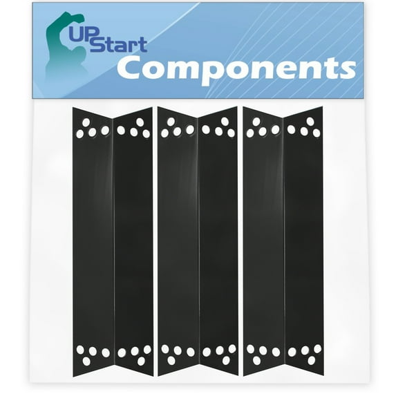 3-Pack BBQ Grill Heat Shield Plate Tent Replacement Parts for Charbroil 463411712 - Compatible Barbeque Porcelain Steel Flame Tamer, Guard, Deflector, Flavorizer Bar, Vaporizer Bar, Burner Cover 15"