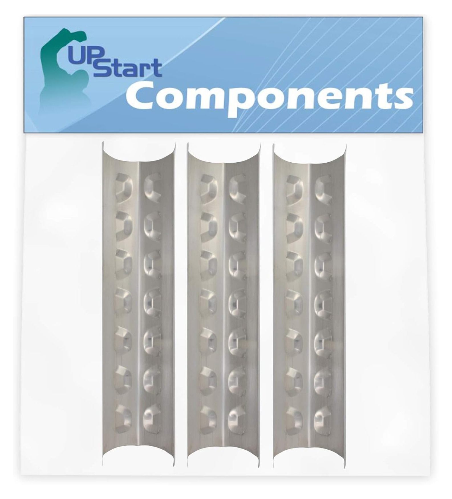 3Pack BBQ Grill Heat Shield Plate Tent Replacement Parts for Master