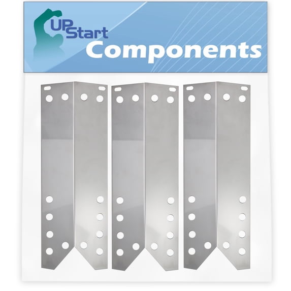 3-Pack BBQ Grill Heat Shield Plate Tent Replacement Parts for Nexgrill 720-0718 - Compatible Barbeque Stainless Steel Flame Tamer, Guard, Deflector, Flavorizer Bar, Vaporizer Bar 15 1/16"