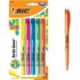 thumbnail image 1 of 3 Pack BIC Brite Liner Highlighter, Chisel Tip, Assorted Highlighter Colors, 5-Count, Chisel Tip for Broad Highlighting or Fine Underlining, 1 of 6