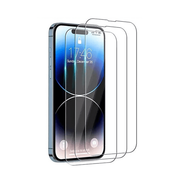 3PACK BLUUMTEK Tempered Glass Screen Protector For iPhone 14 Pro Max (6.7 inch) Display