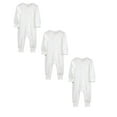 thumbnail image 1 of 3 Pack Baby Bodysuit Baby Long Sleeve Sleeper Organic Cotton Backed Onesie Pajamas Baby Clothes 0-3 Months, 1 of 9