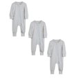 thumbnail image 1 of 3 Pack Baby Bodysuit Baby Long Sleeve Sleeper Organic Cotton Base Onesie Pajamas Unisex Clothes 18-24 Months, 1 of 9