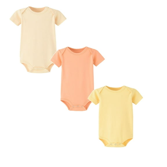 3-Pack Baby Bodysuit Pajamas Romper Jumpsuit Soft Short Sleeve Sleeper Boy Clothes 6M Baby Clothes
