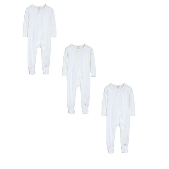 3 Pack Baby Boys Girls Bodysuit Baby Long Sleeve Sleeper Cotton Backed Onesie Pajamas Baby Clothing 3-6 Months