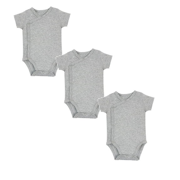 3 Pack Baby Boys Girls Bodysuit Baby Short Sleeve Sleeper Cotton Base Onesie Pajamas Unisex Clothes 6-9 Months