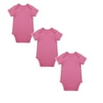thumbnail image 1 of 3 Pack Bodysuit Baby Short Sleeve Bodysuits Cotton Romper Pajamas Jumpsuit Baby Girl Clothes 9-12 Months, 1 of 4
