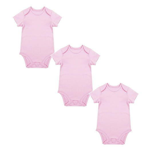 3 Pack Baby Boys Girls Bodysuit Baby Short Sleeve Sleeper Cotton Pajamas Romper Jumpsuit New Born Clothes Baby Boy 6-9 Months