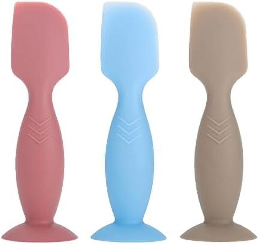 3 Pack Baby Diaper Cream Spatula – Silicone Applicator With Suction Cup Base, BPA-Free, Easy Clean, For Diaper Bag & Travel