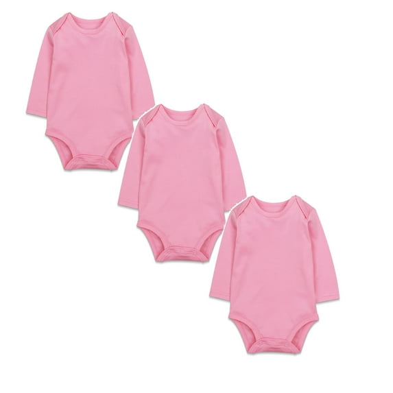 3 Pack Baby Girls Boys Bodysuit Baby Long Sleeve Bodysuits Cotton Backed Onesie Pajamas Baby Boy's Clothing 6-9 Months