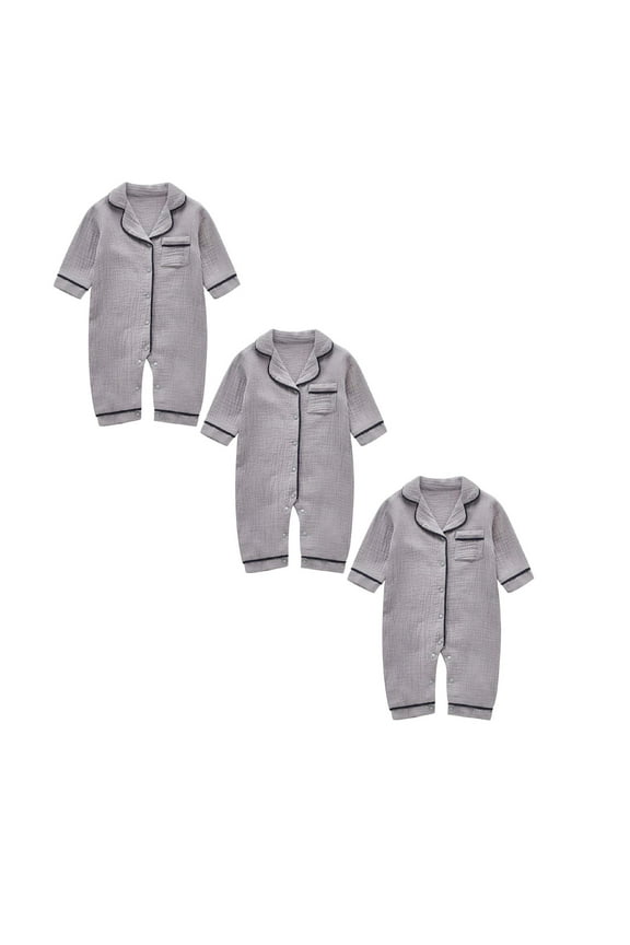 3 Pack Baby Girls Boys Bodysuit Baby Long Sleeve Sleeper Cotton Romper Pajamas Jumpsuit Preemie Baby Girl Clothing 0-3 Months