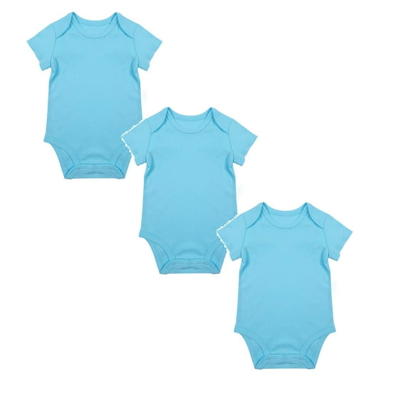 3 Pack Baby Boys Girls Bodysuit Baby Short Sleeve Bodysuits Organic Cotton Romper Pajamas Jumpsuit Clothes 18-24 Months