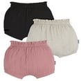thumbnail image 1 of Gerber Baby Girl Bubble Shorts, 3-Pack, Sizes 0/3 Months - 24 Months, 1 of 8