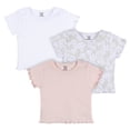thumbnail image 1 of 3-Pack Baby & Toddler Girls Sweet Florals Short Sleeve Tees, 1 of 9