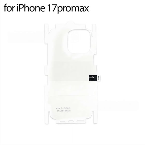 3 Pack Back Screen Protector for iPhone 17 Pro Max, Anti-Scratch Clear Protective Film