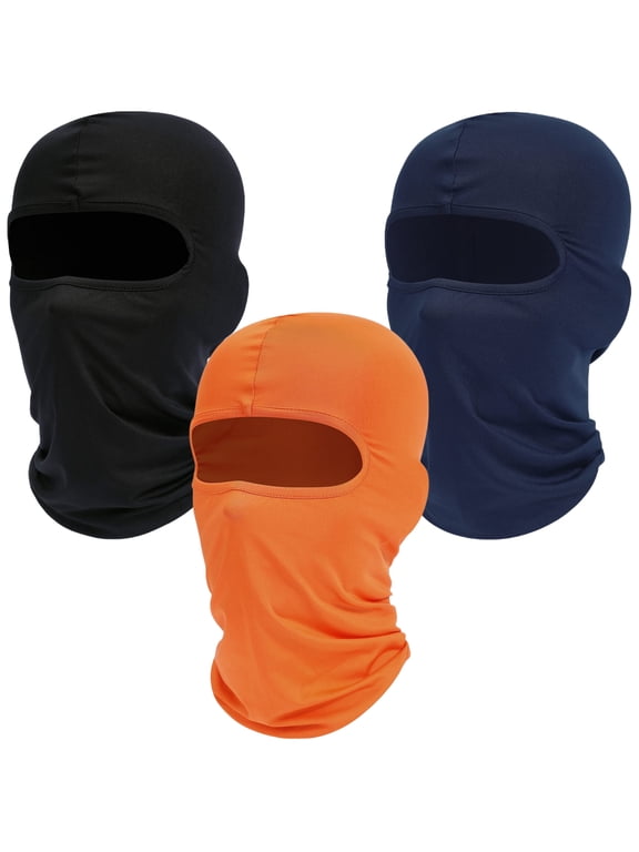 3 Pack Balaclava Ski Mask Cooling Neck Gaiter Full Head Face Mask Face Cover