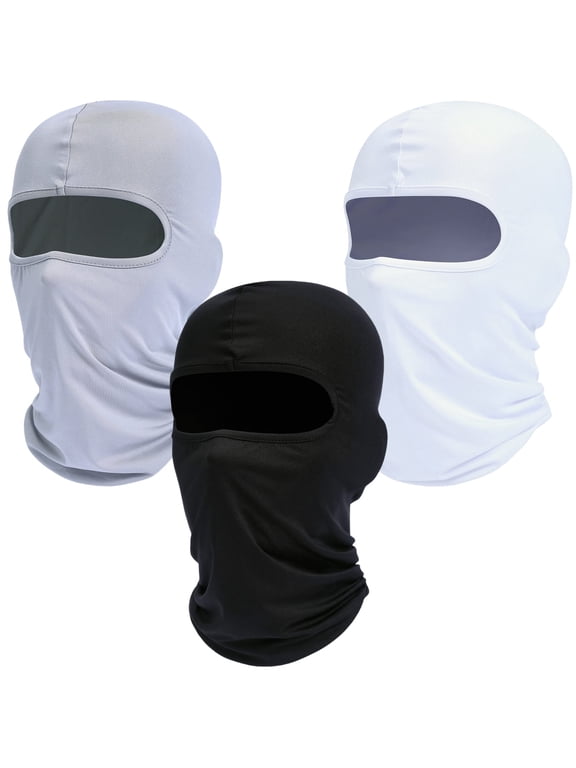 3 Pack Balaclava Ski Mask Cooling Neck Gaiter Full Head Face Mask Face Cover