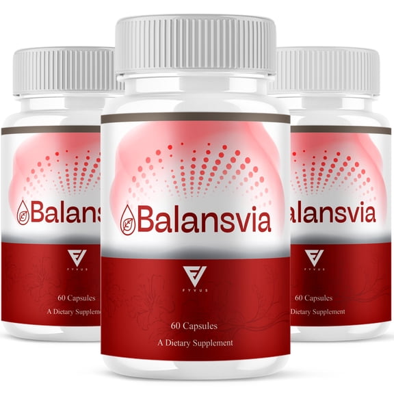 (3 Pack) Balansvia Advanced Blood Health Support, Balans Via Pills (180 Capsules)