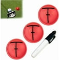 thumbnail image 1 of 3-Pack Ball Liner Golf Ball Marker Easy Ball Marking Stencil Golf Ball Tool For Accurate Putter Face And Line, 1 of 6