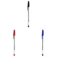 thumbnail image 1 of 3 Pack Ballpoint Pen, Medium Point, 1.0 mm, Black+Red+ Blue Ink, Smooth Writing Point Pens,Journaling Fine Point Pens,Black & Blue Ink (1ml)Tri-Color Ballpoint Pens Set Multi-Color Pens(3Pcs), 1 of 7