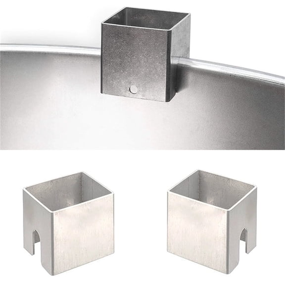 3 Pack Barbecue Plate Spacers, Universal BBQ Spacer Stainless Steel Fireproof Grill Heat Plate Spacers Grill Flames Tamers Covers BBQ Heat for BBQ Bucket and Pan(Silver)