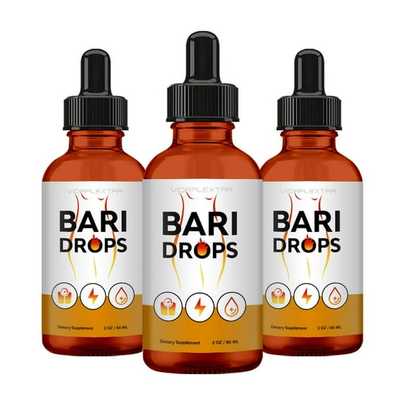 (3 Pack) Bari Drops - Bari Drops Supplement