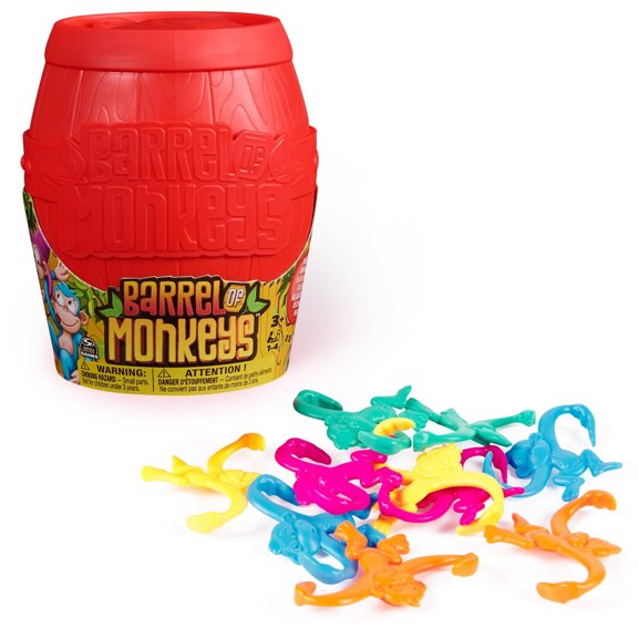 ( 3 Pack ) Barrel of Monkey, Retro Family Game for Ages 3+