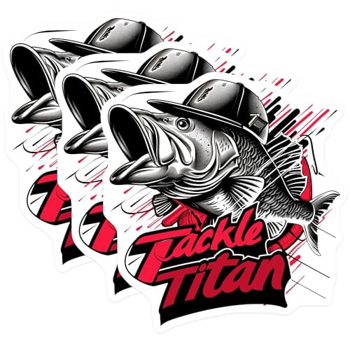 (3 Pack) Bass Fish Decals - Fishing Stickers - Tackle Titan Decals - 3 ...